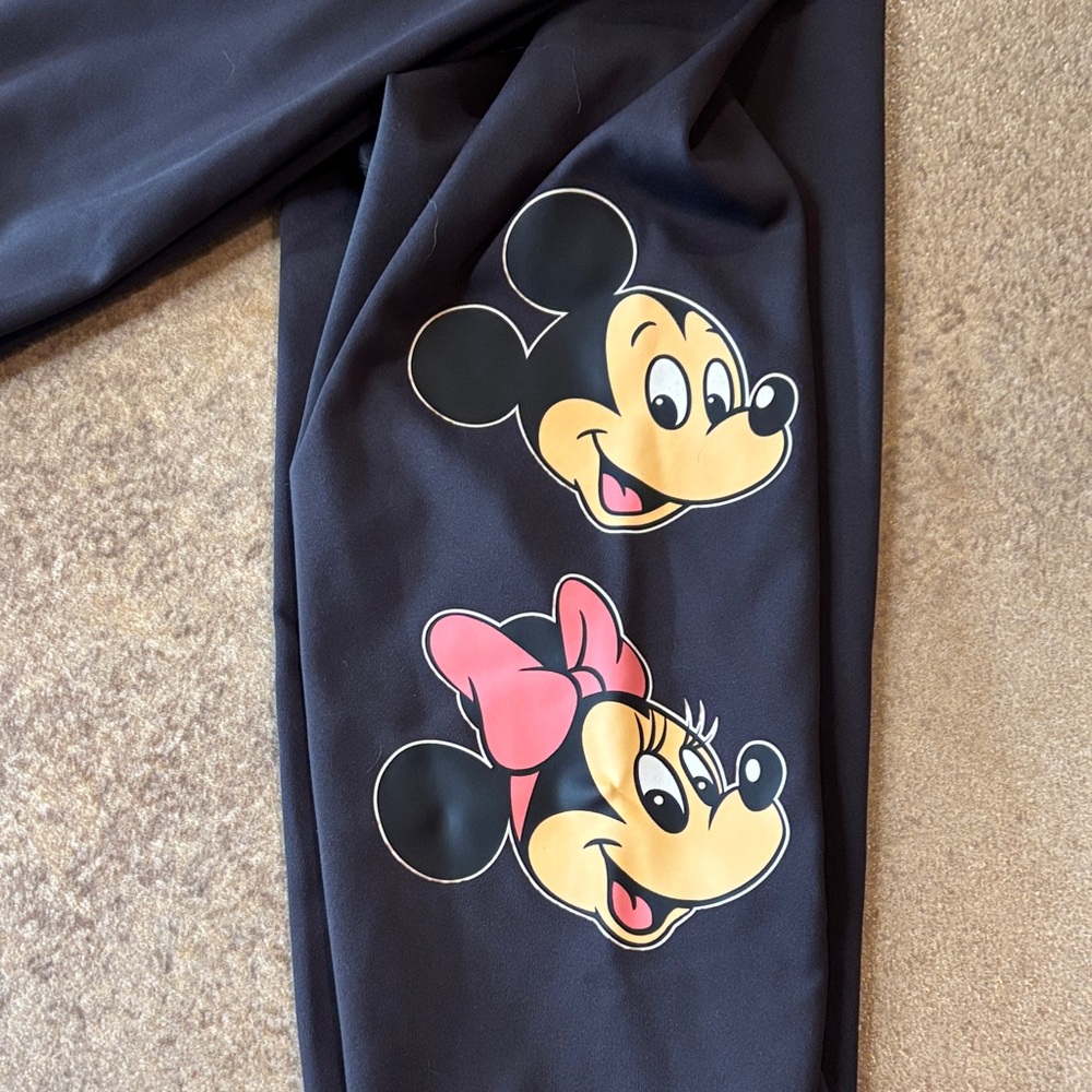 Playful Mickey and Minnie Print Leggings - Picture 2 of 2